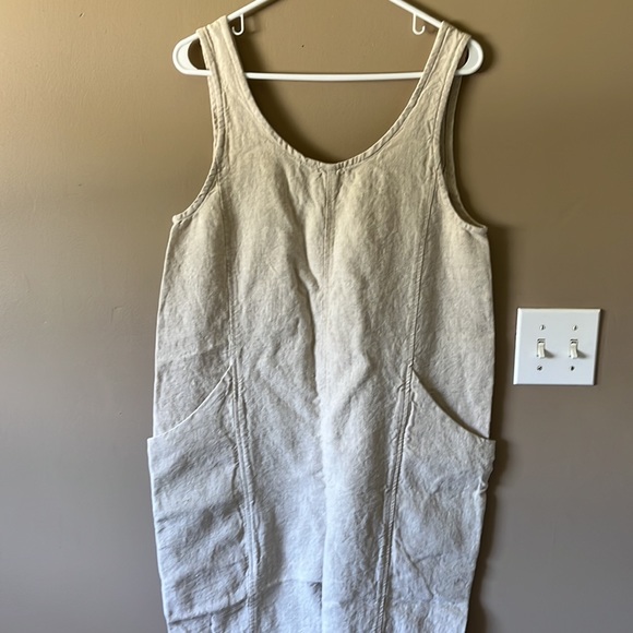 Elizabeth Suzann Clyde Jumpsuit in Flax Linen S-R - Picture 2 of 6